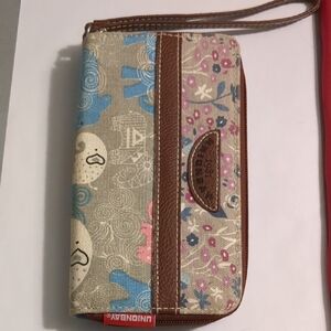 Colorful Patterned Wristlet Wallet